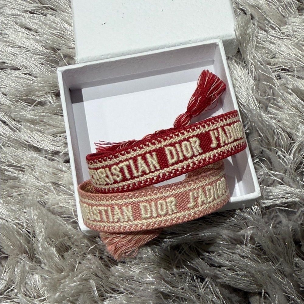 Dior Red and Pink Bracelets (Set) - Picture 2 of 3